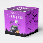 ベビーがハロウィーンの赤ちゃんシャワーを浴びている フェイバーボックス (正面サイド)