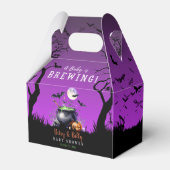 ベビーがハロウィーンの赤ちゃんシャワーを浴びている フェイバーボックス (正面サイド)