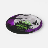 ベビーがハロウィーンの赤ちゃんシャワーを浴びている ペーパープレート (アングル)