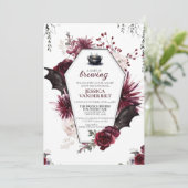 ベビーがハロウィーンの赤ちゃんシャワーを浴びている 招待状 (スタンド正面)