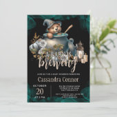 ベビーがハロウィーンの赤ちゃんシャワーを浴びている 招待状 (スタンド正面)