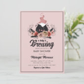 ベビーがハロウィーンの赤ちゃんシャワーを浴びている 招待状 (スタンド正面)