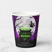 ベビーがハロウィーンの赤ちゃんシャワーを浴びている 紙コップ (正面)