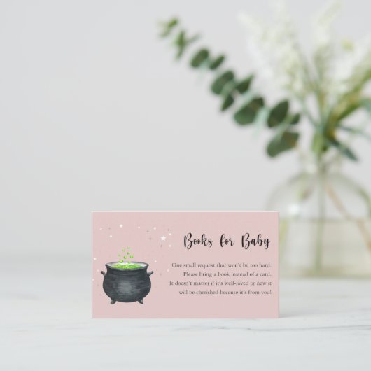 ベビーがハロウィーンの赤ちゃんシャワーを醸造している エンクロージャーカード (スタンド正面)