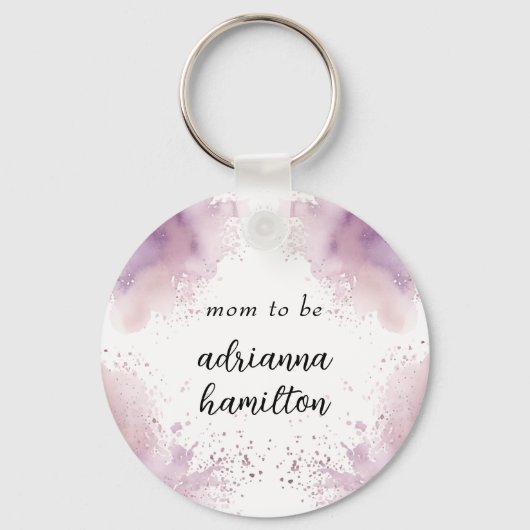 ベビーがハロウィーンの赤ちゃんシャワーを醸造している キーホルダー (裏面)