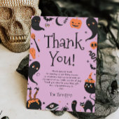 ベビーがハロウィーンの赤ちゃんシャワーを醸造している サンキューカード