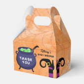 ベビーがハロウィーンの赤ちゃんシャワーを醸造している フェイバーボックス (正面サイド)