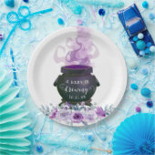 ベビーがハロウィーンの赤ちゃんシャワーを醸造している ペーパープレート (パーティー)