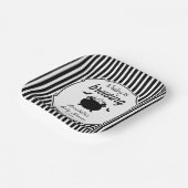 ベビーがハロウィーンの赤ちゃんシャワーを醸造している ペーパープレート (傾斜あり)