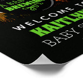 ベビーがハロウィーンの赤ちゃんシャワーを醸造している ポスター (角)