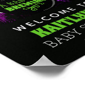 ベビーがハロウィーンの赤ちゃんシャワーを醸造している ポスター (角)