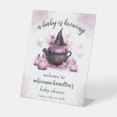 ベビーがハロウィーンの赤ちゃんシャワーを醸造している 台座サイン (正面)