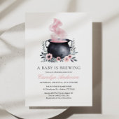 ベビーがハロウィーンの赤ちゃんシャワーを醸造している 招待状