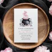 ベビーがハロウィーンの赤ちゃんシャワーを醸造している 招待状