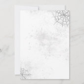 ベビーがハロウィーンの赤ちゃんシャワーを醸造している 招待状 (裏面)