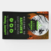 ベビーがハロウィーンの赤ちゃんシャワーを醸造している 横断幕 (横)