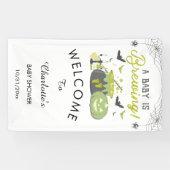 ベビーがハロウィーンの赤ちゃんシャワーを醸造している 横断幕 (横)