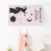 ベビーがハロウィーンの赤ちゃんシャワーを醸造している 横断幕 (インサイチュ)