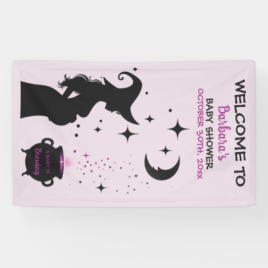 ベビーがハロウィーンの赤ちゃんシャワーを醸造している 横断幕 (横)