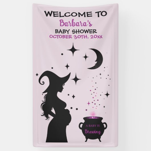 ベビーがハロウィーンの赤ちゃんシャワーを醸造している 横断幕 (縦)