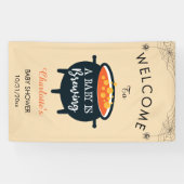 ベビーがハロウィーンの赤ちゃんシャワーを醸造している 横断幕 (横)