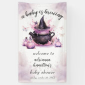 ベビーがハロウィーンの赤ちゃんシャワーを醸造している 横断幕 (縦)