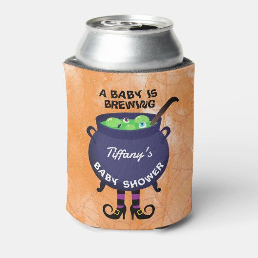 ベビーがハロウィーンの赤ちゃんシャワーを醸造している 缶クーラー (缶裏面)