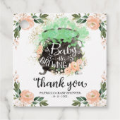 ベビーがハロウィーンの赤ちゃんシャワーを醸造してくれてありがとう フェイバータグ (正面)