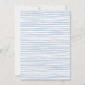 ベビーがハロウィーンの赤ちゃんシャワーブルーを醸造している 招待状 (裏面)