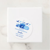 ベビーがハロウィーンの赤ちゃんシャワーブルーを醸造 フェイバータグ (インサイチュ)