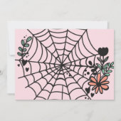 ベビーがハロウィーンの赤ちゃんシャワー招待状を醸造している 招待状 (裏面)