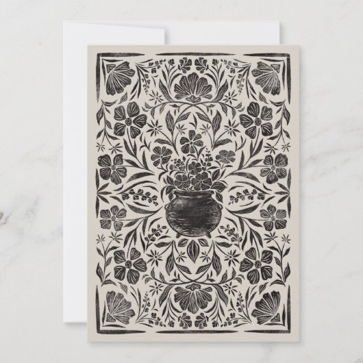 ベビーがハロウィーンの赤ちゃんシャワー招待状を醸造している 招待状 (裏面)