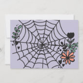 ベビーがハロウィーンの赤ちゃんシャワー招待状を醸造している 招待状 (裏面)