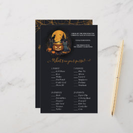 ベビーがハロウィーンの赤ちゃんシャワー財布ゲームを醸造している