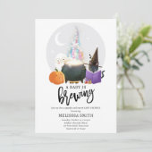 ベビーがハロウィーンの赤ちゃん不気味シャワーを浴びる 招待状 (スタンド正面)