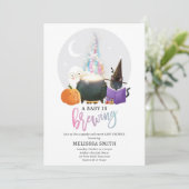 ベビーがハロウィーンの赤ちゃん不気味シャワーを浴びる 招待状 (スタンド正面)