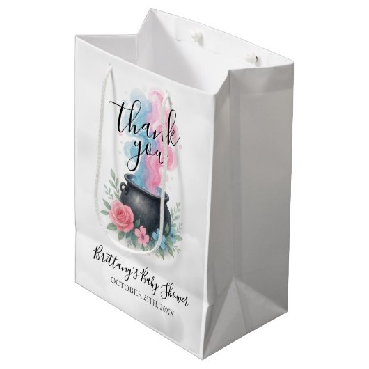 ベビーがハロウィーンを醸造している ミディアムペーパーバッグ (正面アングル)