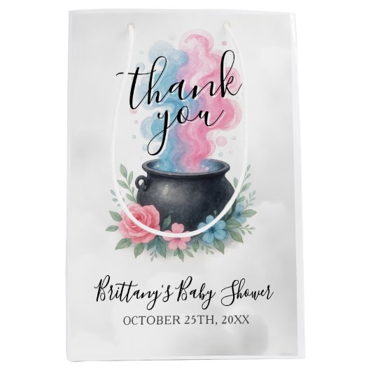 ベビーがハロウィーンを醸造している ミディアムペーパーバッグ (正面)