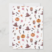 ベビーがハロウィーンシャワーを郵便で造っている 招待状 (裏面)