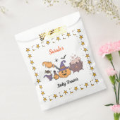 ベビーがハロウィーン魔女の赤ちゃんシャワーを醸造している フェイバーバッグ (封をした状態)