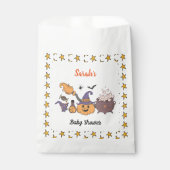 ベビーがハロウィーン魔女の赤ちゃんシャワーを醸造している フェイバーバッグ (正面)