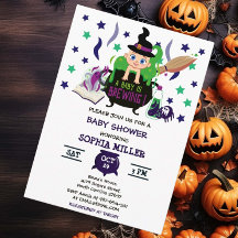 ベビーがハロウィーン魔女の赤ちゃんシャワーを醸造している