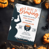 ベビーがハロウィーン魔女の赤ちゃんシャワーを醸造している 招待状