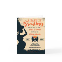 ベビーがハロウィーン魔女の赤ちゃんシャワーを醸造している