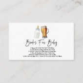 ベビーがビールの赤ちゃんシャワー本を醸造してベビーする エンクロージャーカード (正面)