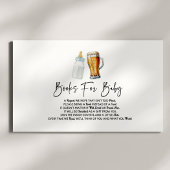 ベビーがビールの赤ちゃんシャワー本を醸造してベビーする エンクロージャーカード