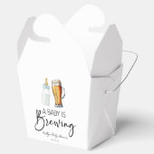 ベビーがビールボトルグラス赤ちゃんシャワーを醸造している フェイバーボックス (オープン)