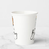 ベビーがビールボトルグラス赤ちゃんシャワーを醸造している 紙コップ (左)