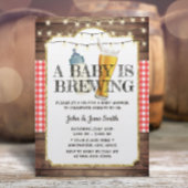 ベビーがビール素朴の赤ちゃんシャワーを醸造する 招待状