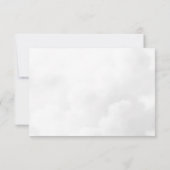 ベビーがピンクと青の釜を造っている サンキューカード (裏面)